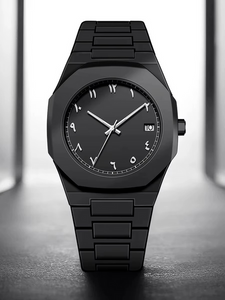 Stainless Steel Arabic Watch